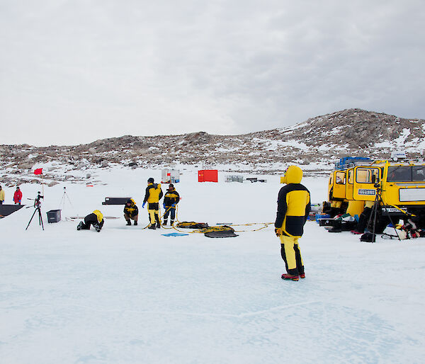 The site of the experiment at O'Brien Bay near Australia’s Casey station