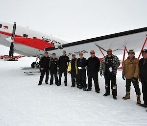 The ICECAP team with the Basler aircraft