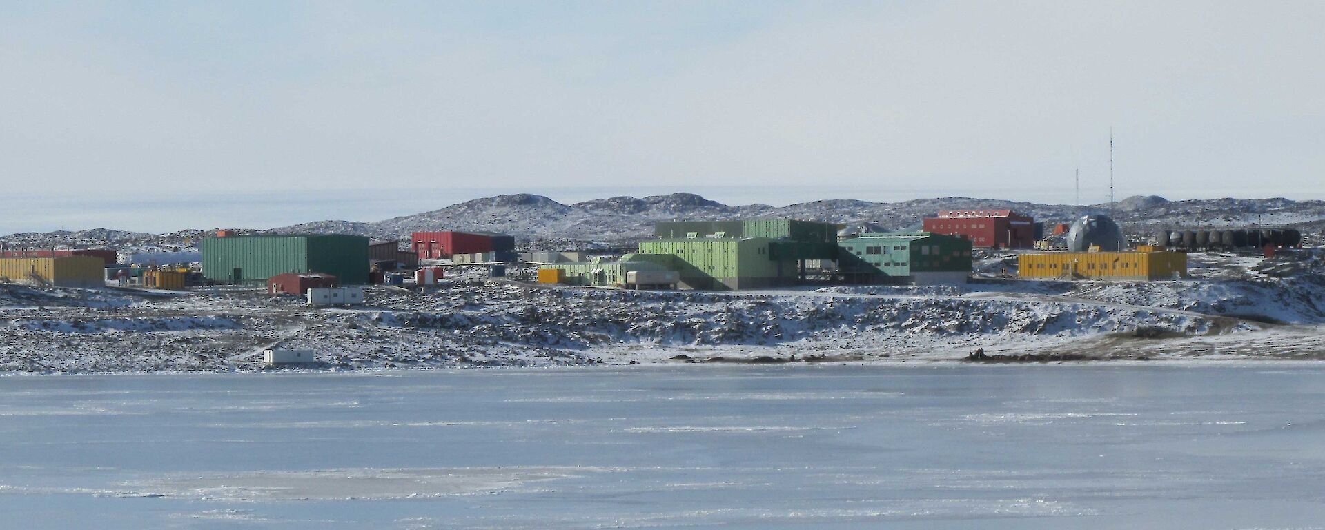 Davis station from the Aurora Australis