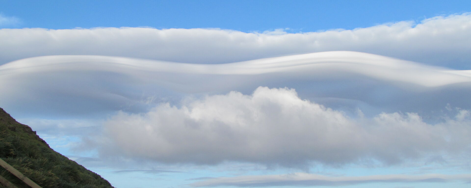 Lenticular clouds over Macquarie Island