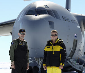 Air Commodore Richard Lennon and AAD Director Dr Nick Gales