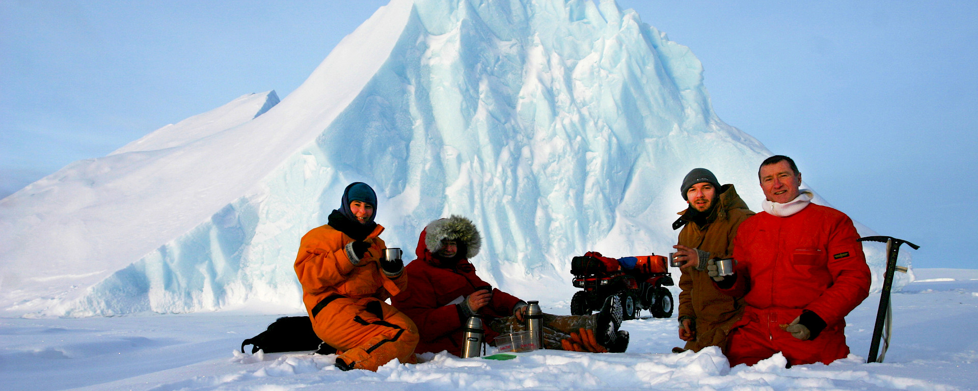 Photo of expeditioners in Antarctica