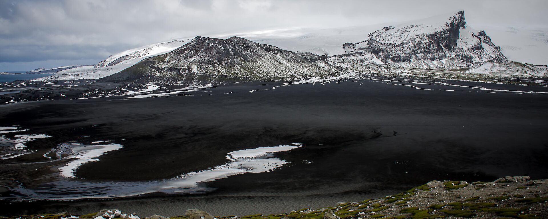 Snow dusts Heard Island