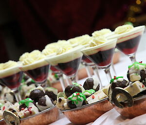 Christmas treats produced by the Station chef