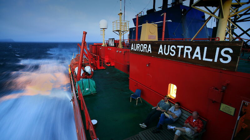 Heading south on the Aurora Australis, Southern Ocean