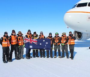 The Wilkins Runway crew with Bob Hawke