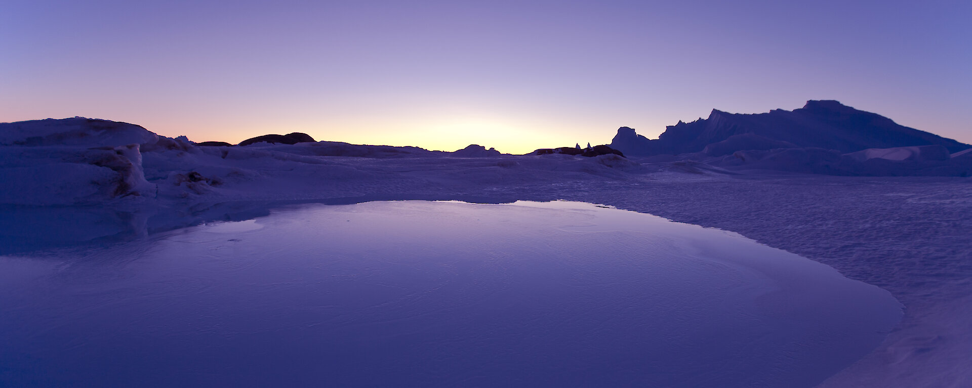 Melt lake near Mawson station