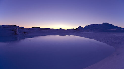 Melt lake near Mawson station