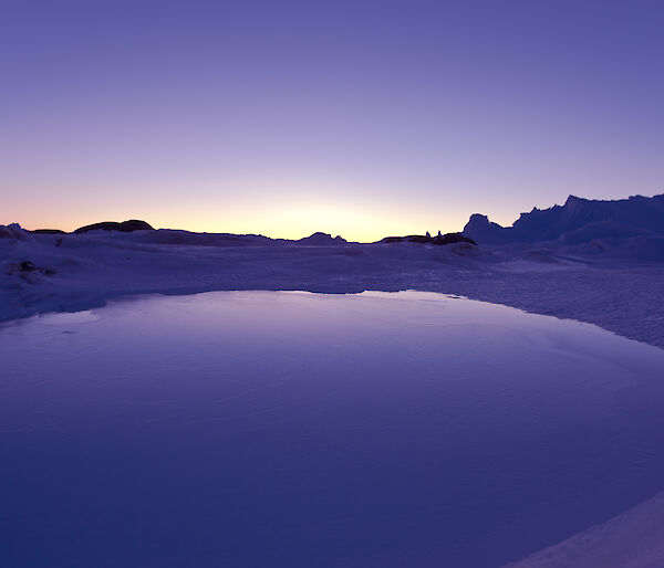 Melt lake near Mawson station