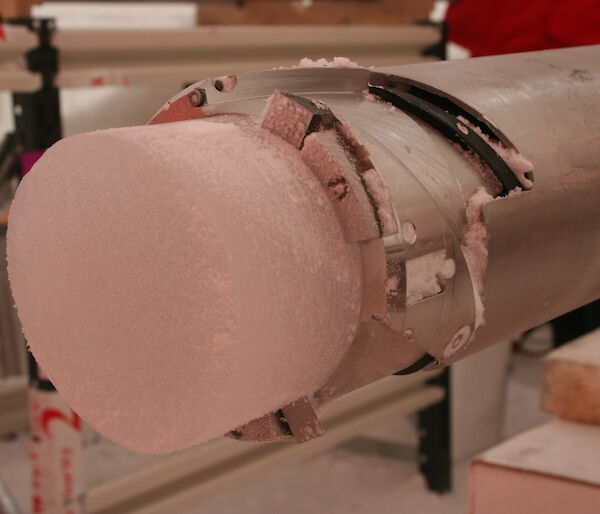 An ice core from the Law Dome site used in the study