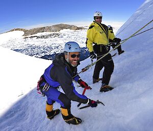 Expeditioners undergoing field training at Australia’s Casey station (Photo: Todor Iolovski)