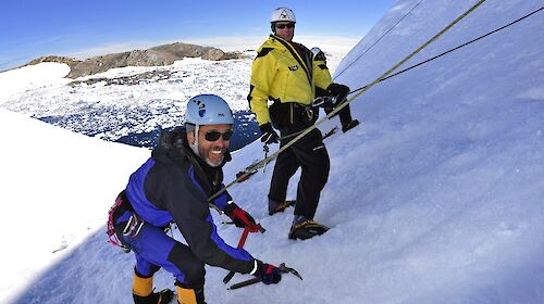 Expeditioners undergoing field training at Australia’s Casey station (Photo: Todor Iolovski)