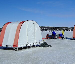 Organic Lake campsite.