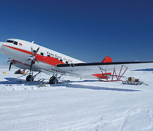 The Basler aircraft used in the survey (Photo: Paul Hellerman)