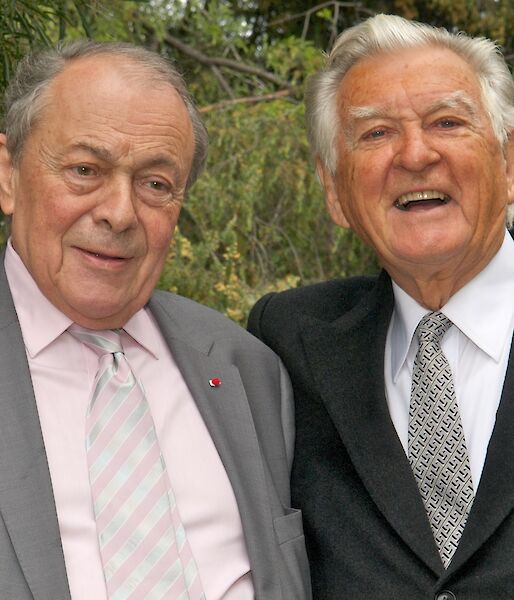 Michel Rocard and Bob Hawke