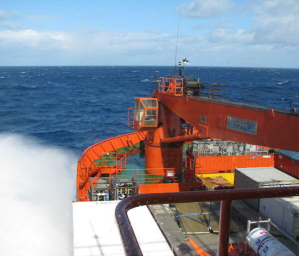 Aurora Australis in the Southern Ocean