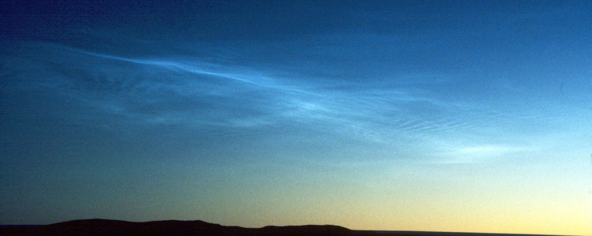 Noctilucent clouds (ice clouds) above Davis station