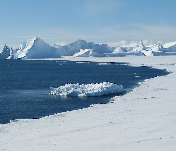 Fast ice near Mawson station, Antarctica (Photo: Nisha Harris)