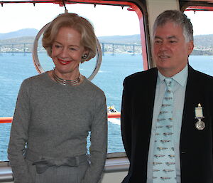 Governor-General standing next to Doctor Nicol