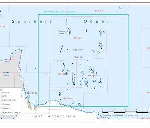 Map of the Rookery Islands study area