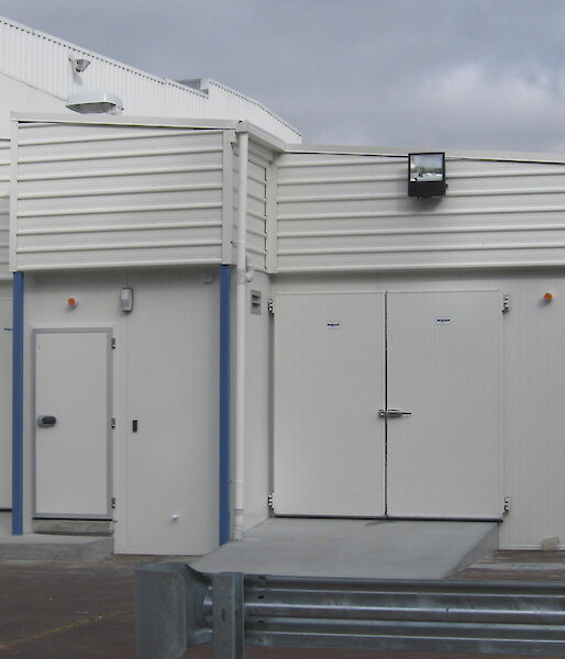 Completed cool store and freezer facility at Kingston headquarters