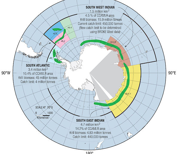 Map showing the oceanic sector in which the 2006 BROKE-West survey was conducted — known as CCAMLR Division 58.4.2.