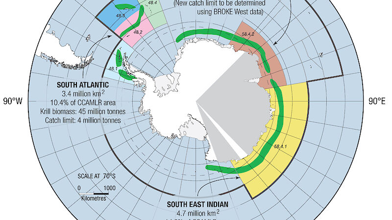 Map showing the oceanic sector in which the 2006 BROKE-West survey was conducted — known as CCAMLR Division 58.4.2.