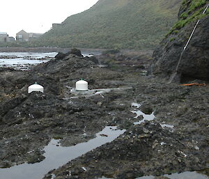 The modern tide gauge installation on Macquarie Island.