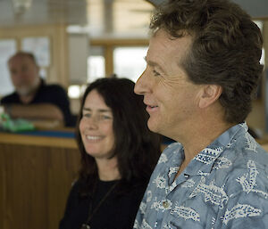 Dr Rochelle Constantine and Dr Nick Gales speaking on the return of the Tangaroa