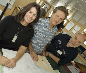 Dr Rochelle Constantine, Dr Nick Gales and Captain Andrew Leachman