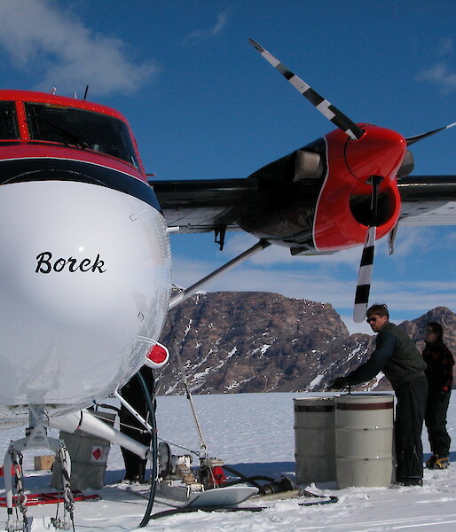 Refuelling Twin Otter