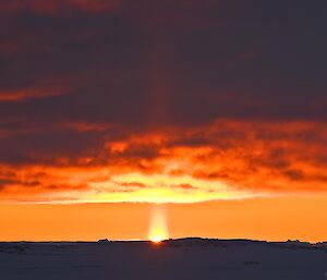 Sunrise at Casey station