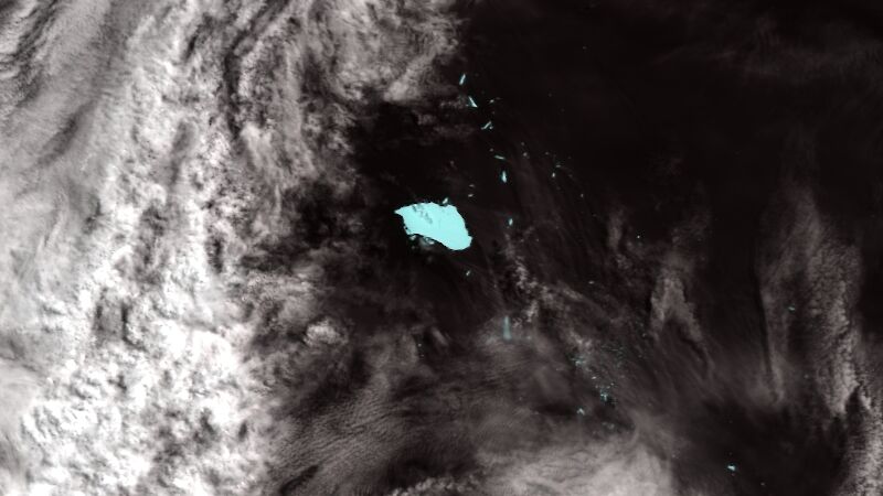 Satellite image of B17B. Taken 11 December 2009.