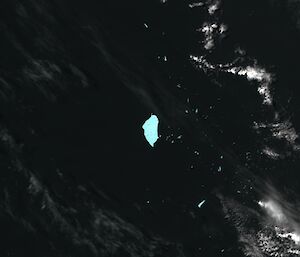 Satellite image of B17B. Taken 13 December 2009.