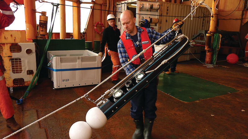 Aaron Spur deploying long line camera