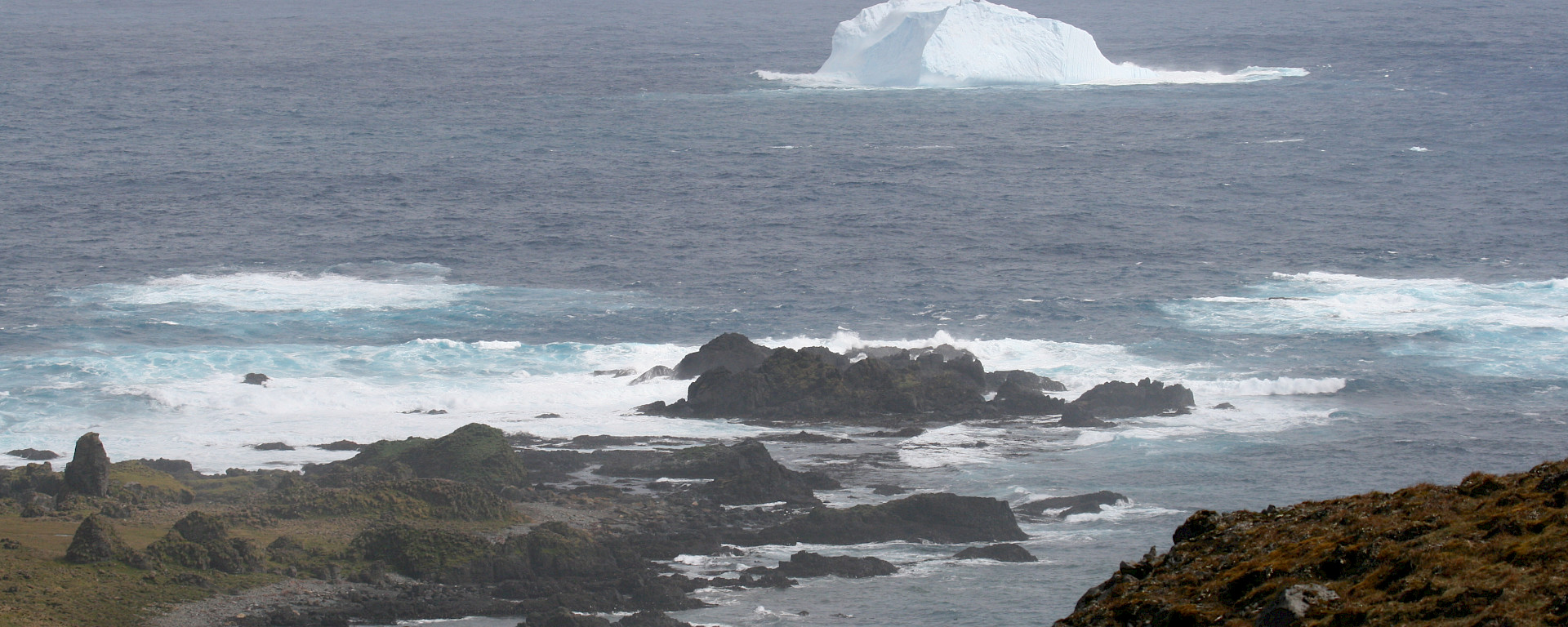 Iceberg at Bauer Bay off the west coast of Macquarie Island