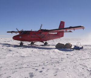 The Twin Otter at AGAP North field camp