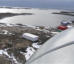 View of Horseshoe Harbour from the wind turbine