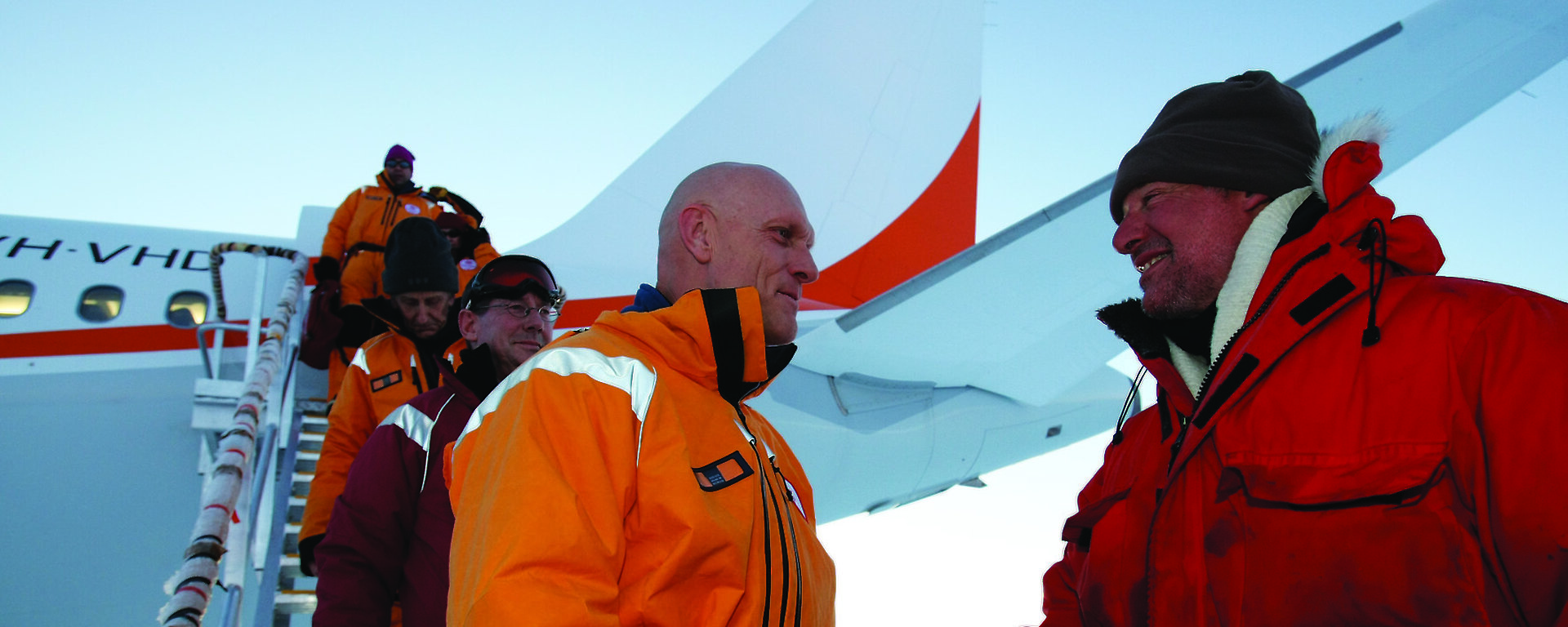 Environment Minister welcomed to Antarctica by Casey Station Leader Jeremy Smith