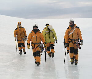 Expeditioners heading out for Search and Rescue training