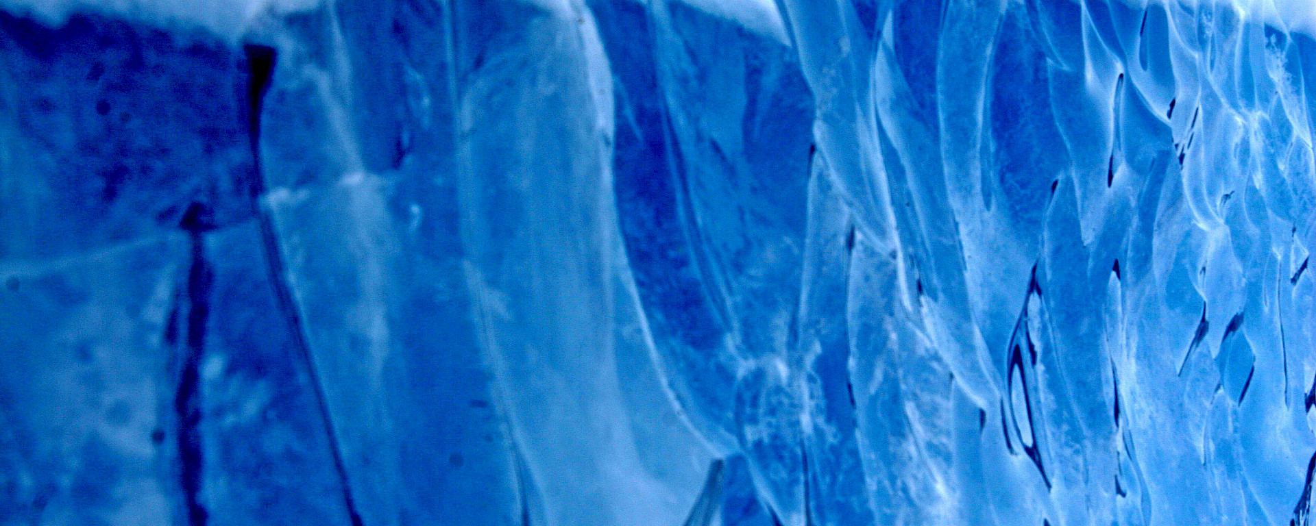 Wind-scoured blue ice