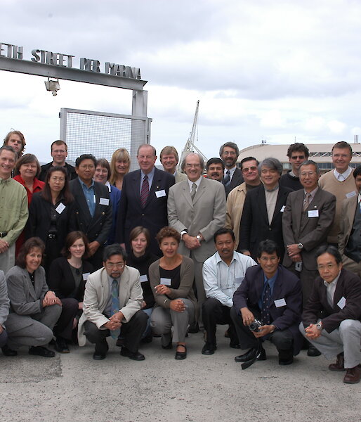 Group of people from the International Antarctic Institute