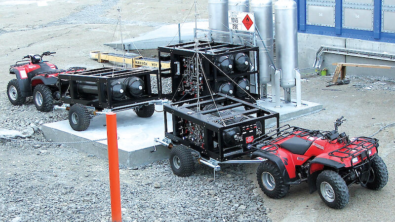 Hydrogen-powered quads with trailers