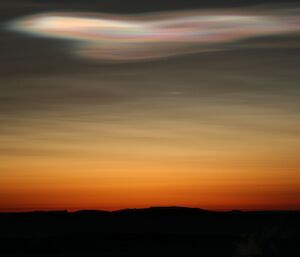 Nacreous Clouds at Mawson station