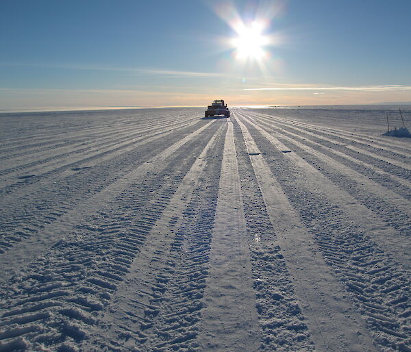 Proof rolling of Wilkins runway