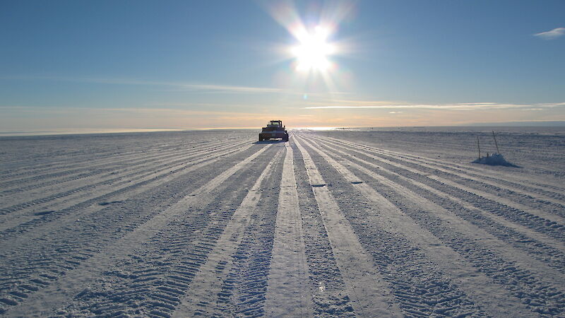 Proof rolling of Wilkins runway