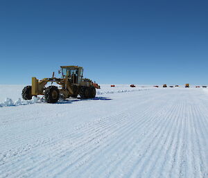 Preparing the test pavement