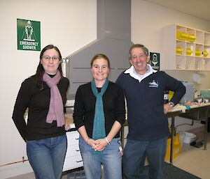 Dr Genefor Walker-Smith, Senior Curator of Invertebrate Zoology at the Tasmanian Museum and Art Gallery, Kirrily Moore, Australian Antarctic Division and David Staples from Museum Victoria