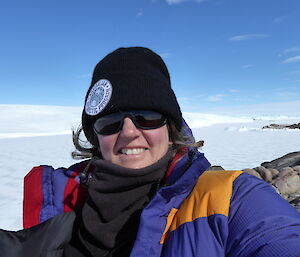 Seabird ecologist Dr Louise Emmerson