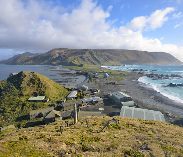 Photo of buildings on an island